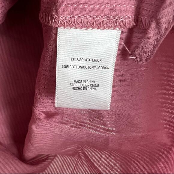 NWT Wayf Bell Sleeve Tie Front Pink Cotton Peasant Top Sz XS Castle Core Cosplay - Picture 6 of 6